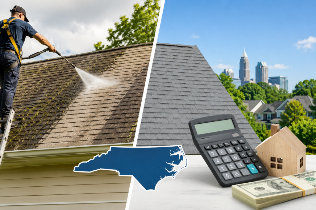 How Much Does Roof Cleaning Cost in NC in 2026 (Real Local Pricing Guide)