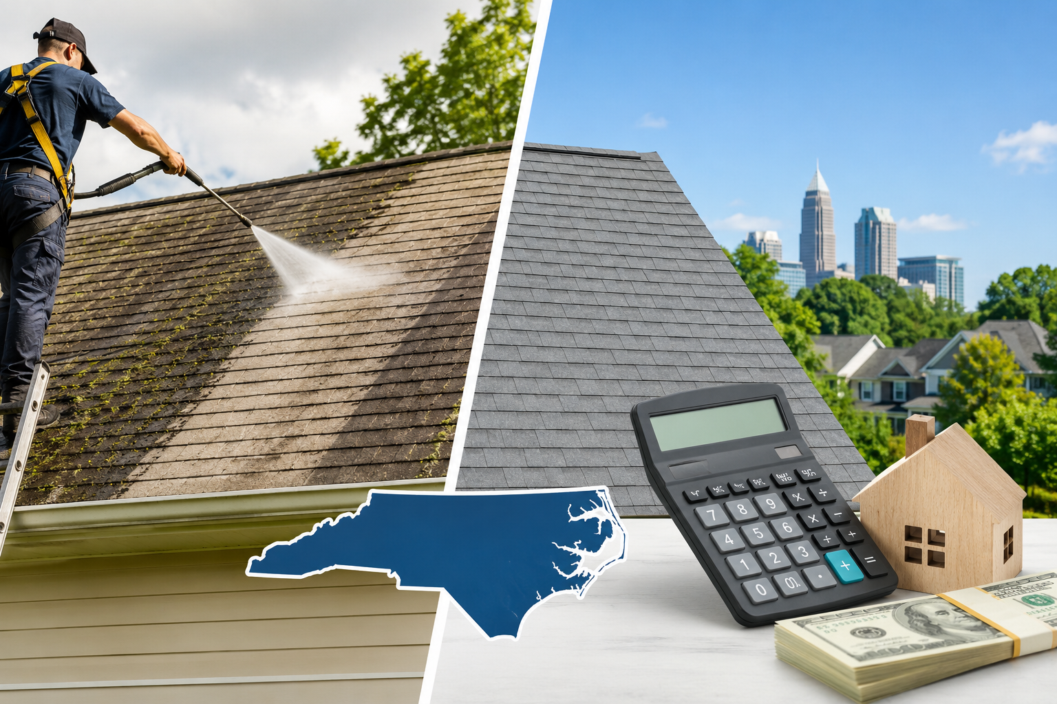 How Much Does Roof Cleaning Cost in NC in 2026 (Real Local Pricing Guide)
