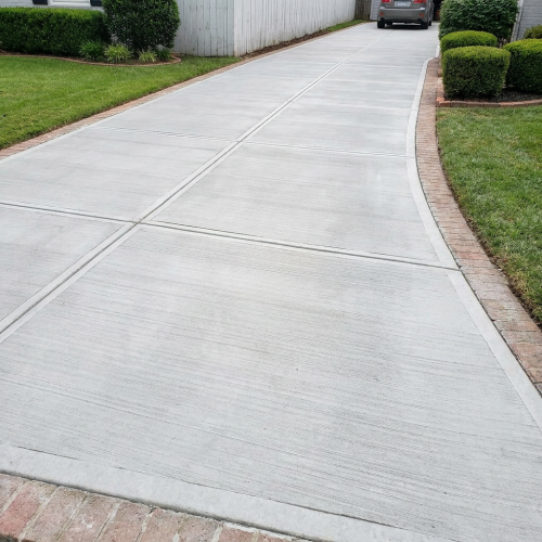 Poured Concrete Driveway Design